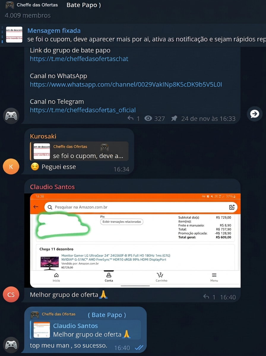 Depoimento 2 da comunidade Cheffe das Ofertas
